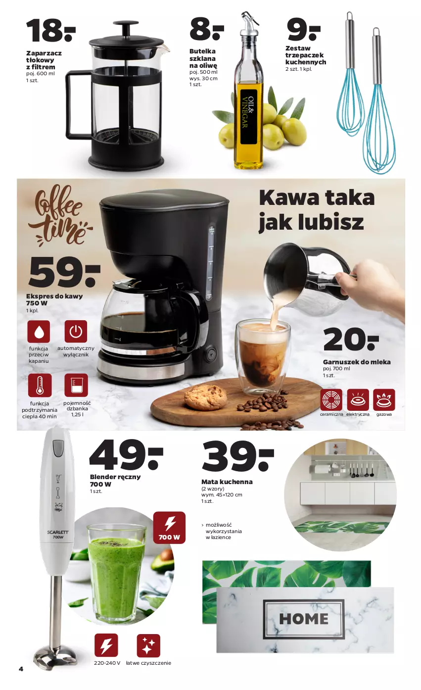 Gazetka promocyjna Netto - Gazetka non food - ważna 19.04 do 25.04.2021 - strona 4 - produkty: Blender, Blender ręczny, Garnuszek, Kawa, LANA, Zaparzacz