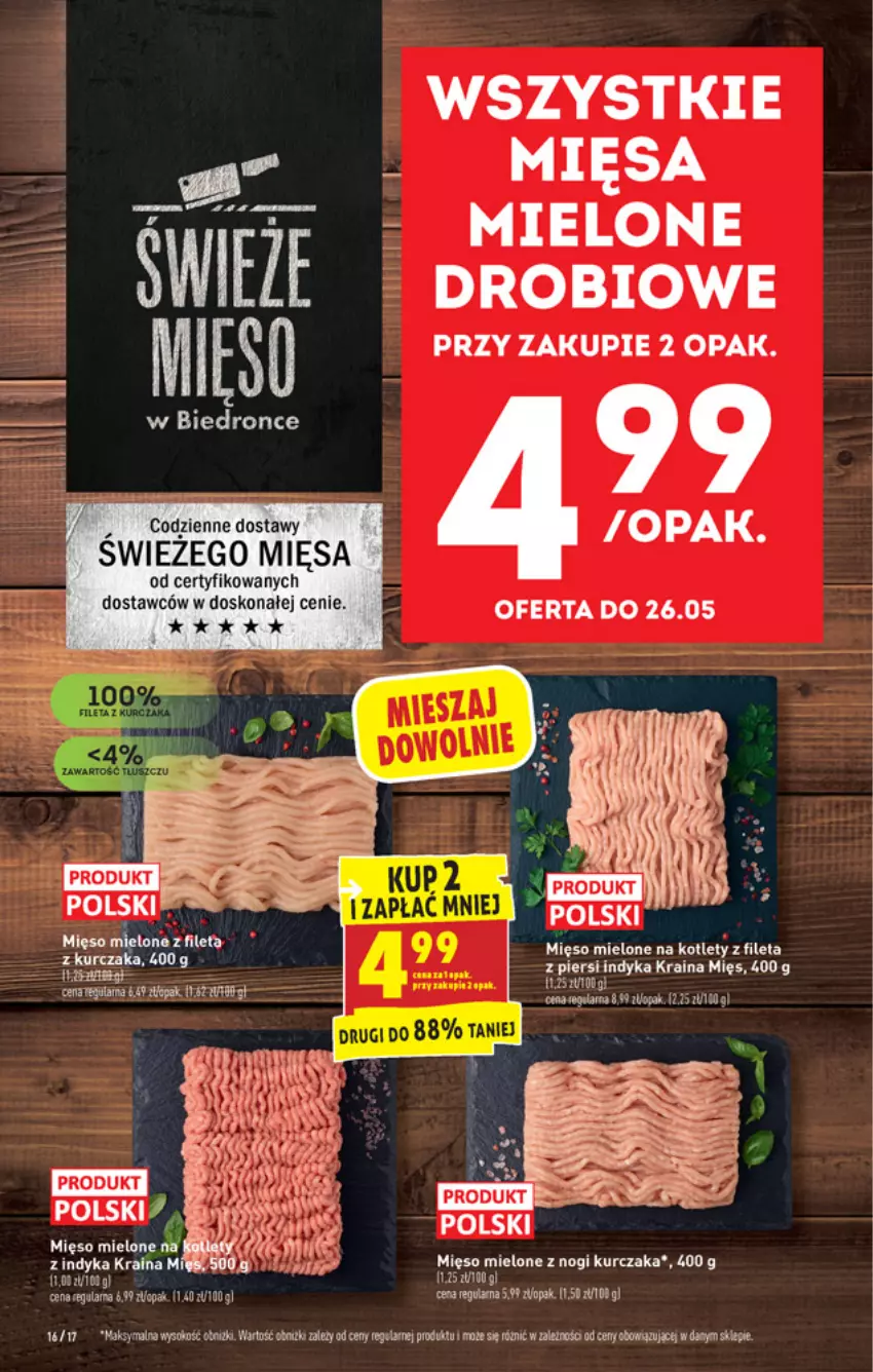 Gazetka promocyjna Biedronka - W tym tygodniu - ważna 24.05 do 29.05.2021 - strona 16 - produkty: Fa, Gala, Kotlet, Kurczak, Mięso, Mięso mielone, Sok