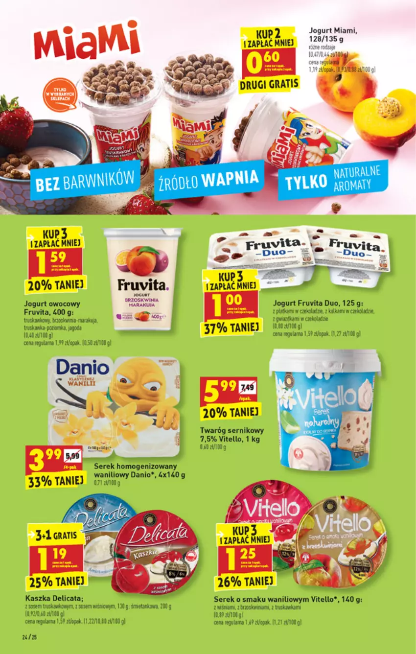 Gazetka promocyjna Biedronka - W tym tygodniu - ważna 24.05 do 29.05.2021 - strona 24 - produkty: Danio, Fa, Gala, Gra, Jogurt, Jogurt owocowy, Ser, Serek, Serek homogenizowany, Sos, Twaróg