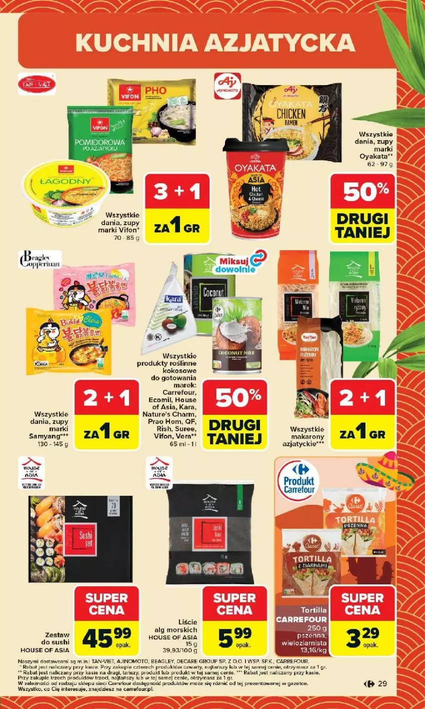 Gazetka promocyjna Carrefour - Gazetka Otwieramy się na nowo - ważna 27.05 do 30.05.2026 - strona 29 - produkty: House of Asia, Kokos, LG, Makaron, Sushi