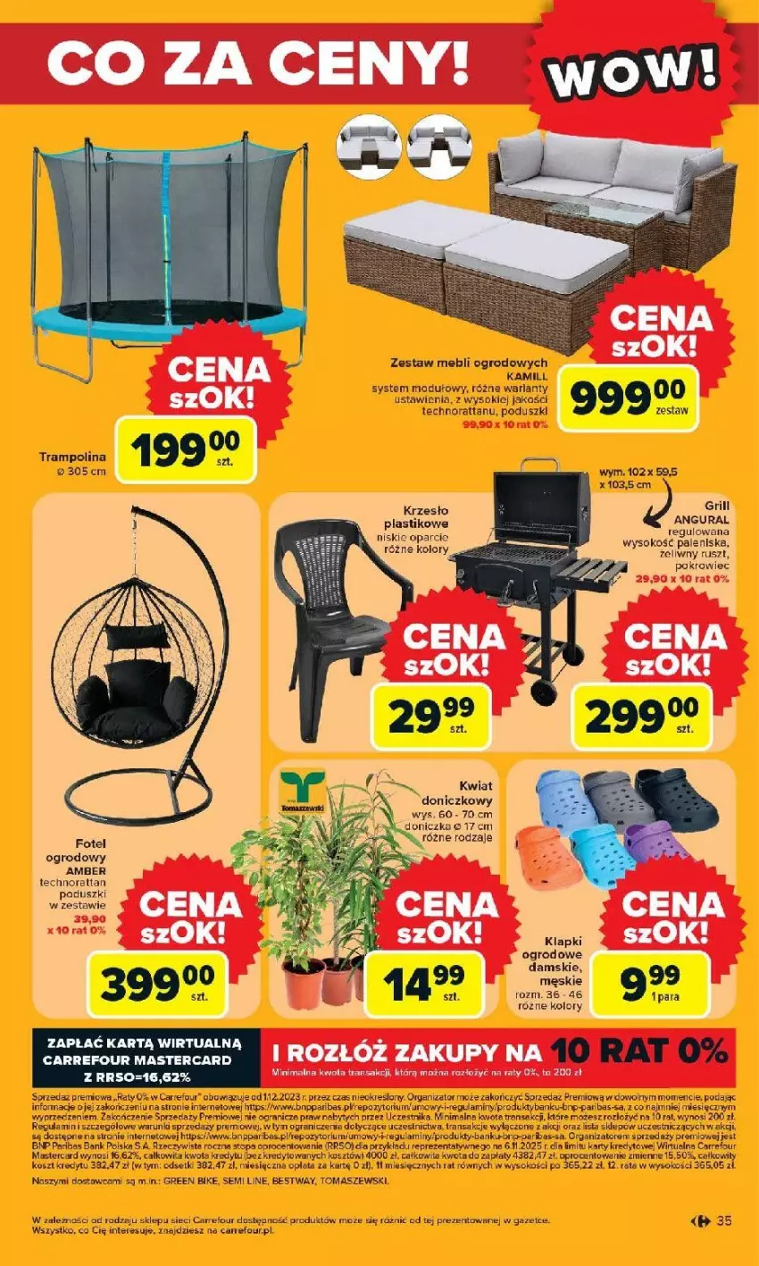 Gazetka promocyjna Carrefour - Gazetka Otwieramy się na nowo - ważna 27.05 do 30.05.2026 - strona 35 - produkty: Fotel, Gala, Gra, Grill, Kamill, Klapki, Kosz, Krzesło, Pokrowiec, Sok, Top, Tran