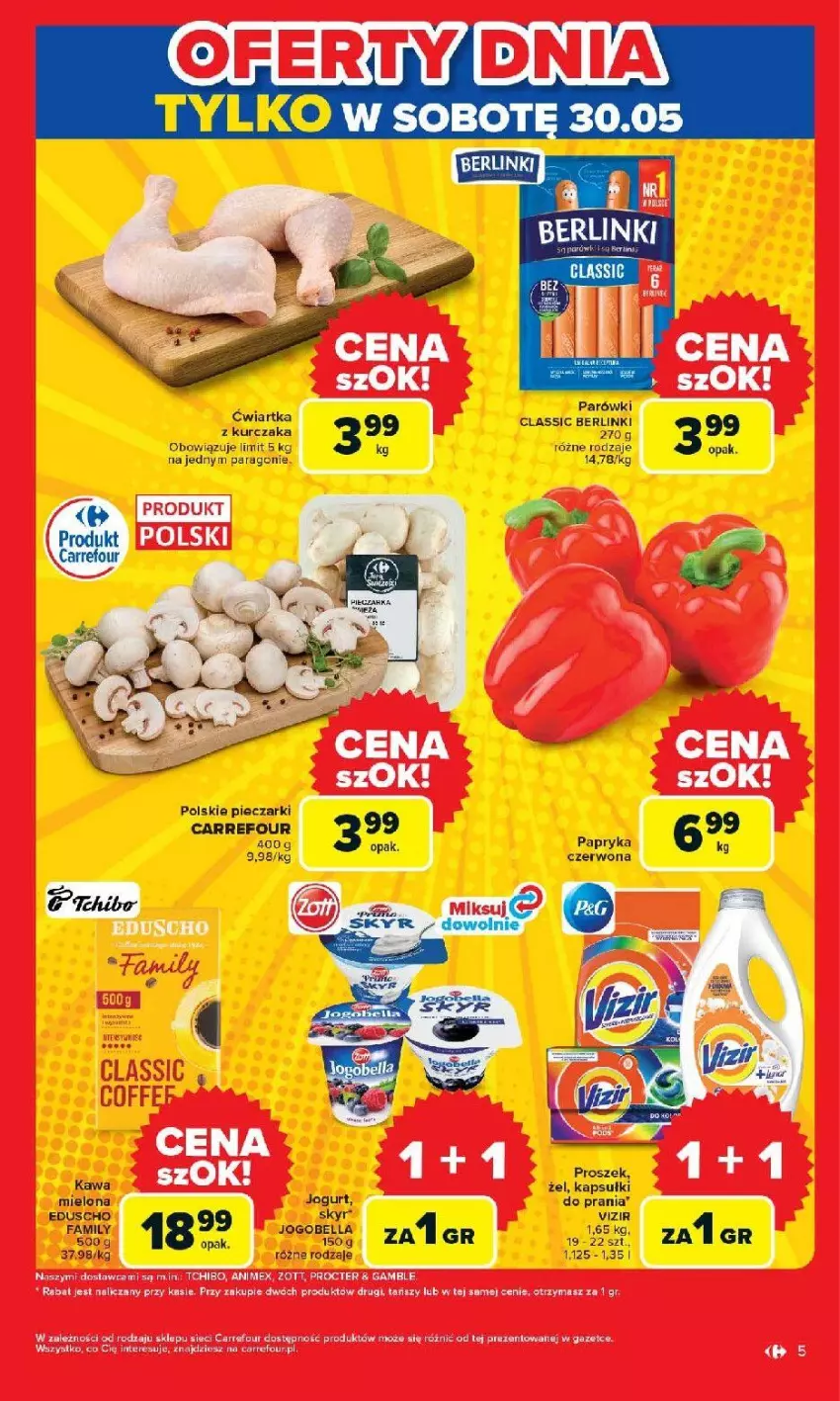 Gazetka promocyjna Carrefour - Gazetka Otwieramy się na nowo - ważna 27.05 do 30.05.2026 - strona 5 - produkty: Fa, Jogurt, Vizir