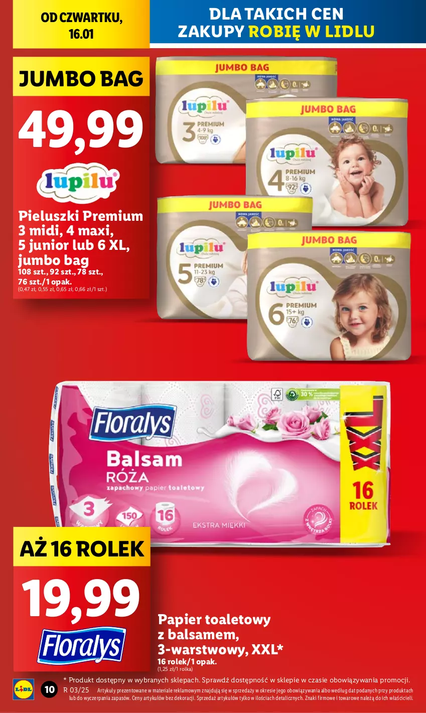 Gazetka promocyjna Lidl - GAZETKA - ważna 16.01 do 18.01.2025 - strona 10 - produkty: O Bag, Papier, Papier toaletowy