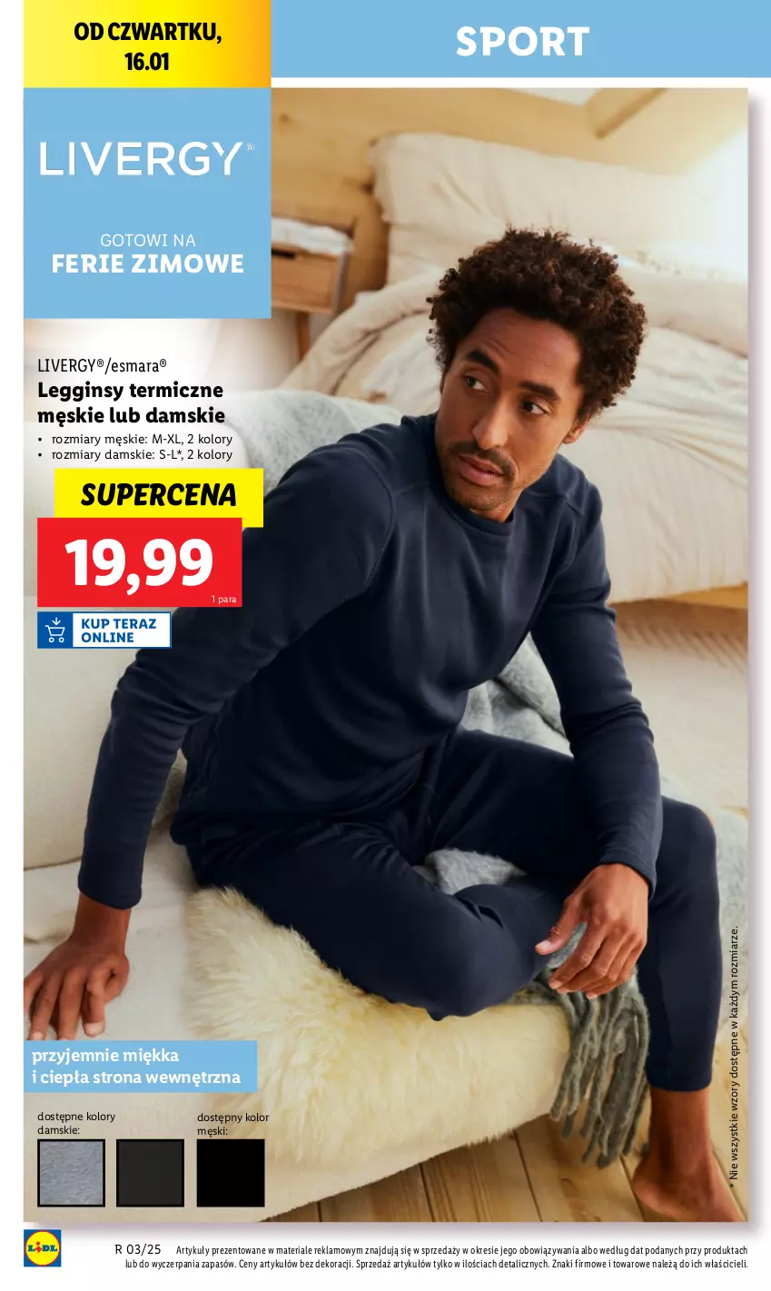 Gazetka promocyjna Lidl - GAZETKA - ważna 16.01 do 18.01.2025 - strona 14 - produkty: Gin, Legginsy, Por, Sport