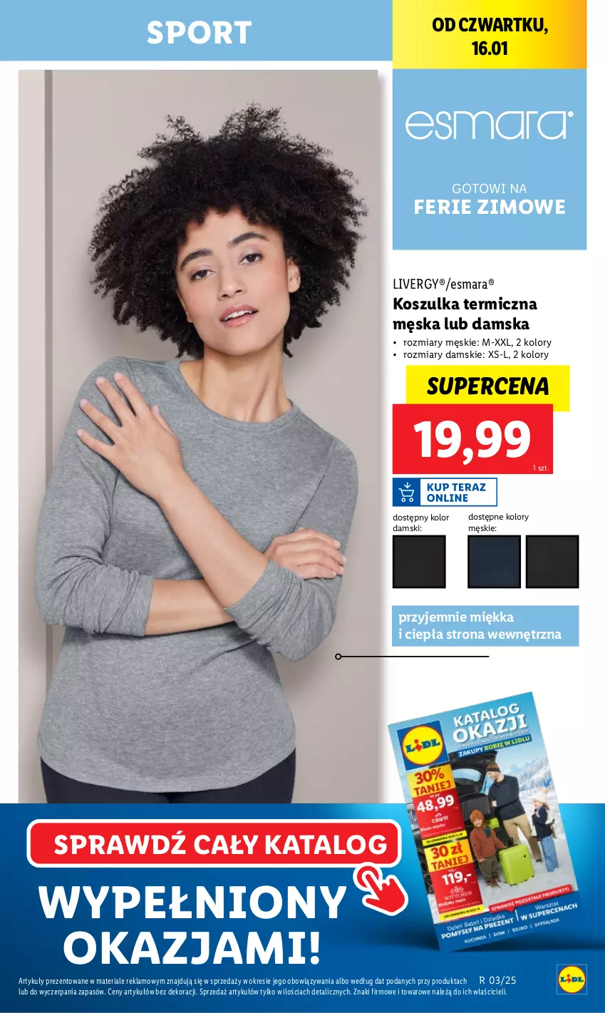 Gazetka promocyjna Lidl - GAZETKA - ważna 16.01 do 18.01.2025 - strona 15 - produkty: Kosz, Koszulka, Por, Sport