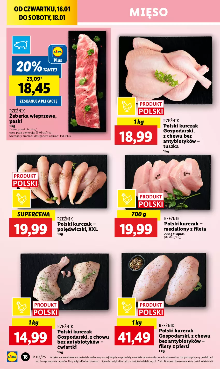 Gazetka promocyjna Lidl - GAZETKA - ważna 16.01 do 18.01.2025 - strona 20 - produkty: Kurczak, Lion, Mięso, Tusz