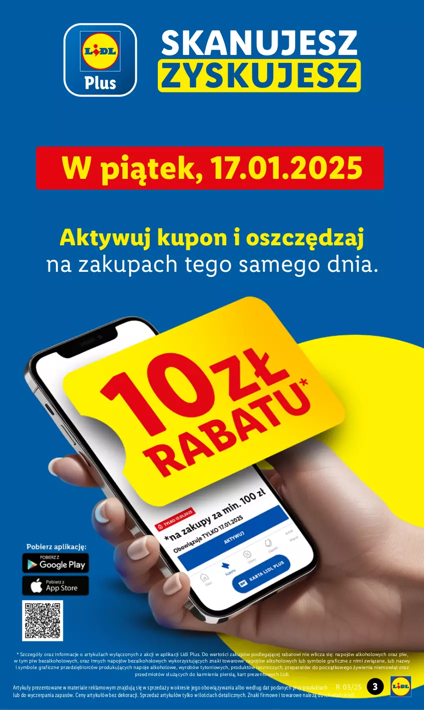 Gazetka promocyjna Lidl - GAZETKA - ważna 16.01 do 18.01.2025 - strona 3 - produkty: Gra, Karmi, Napoje, Znicz