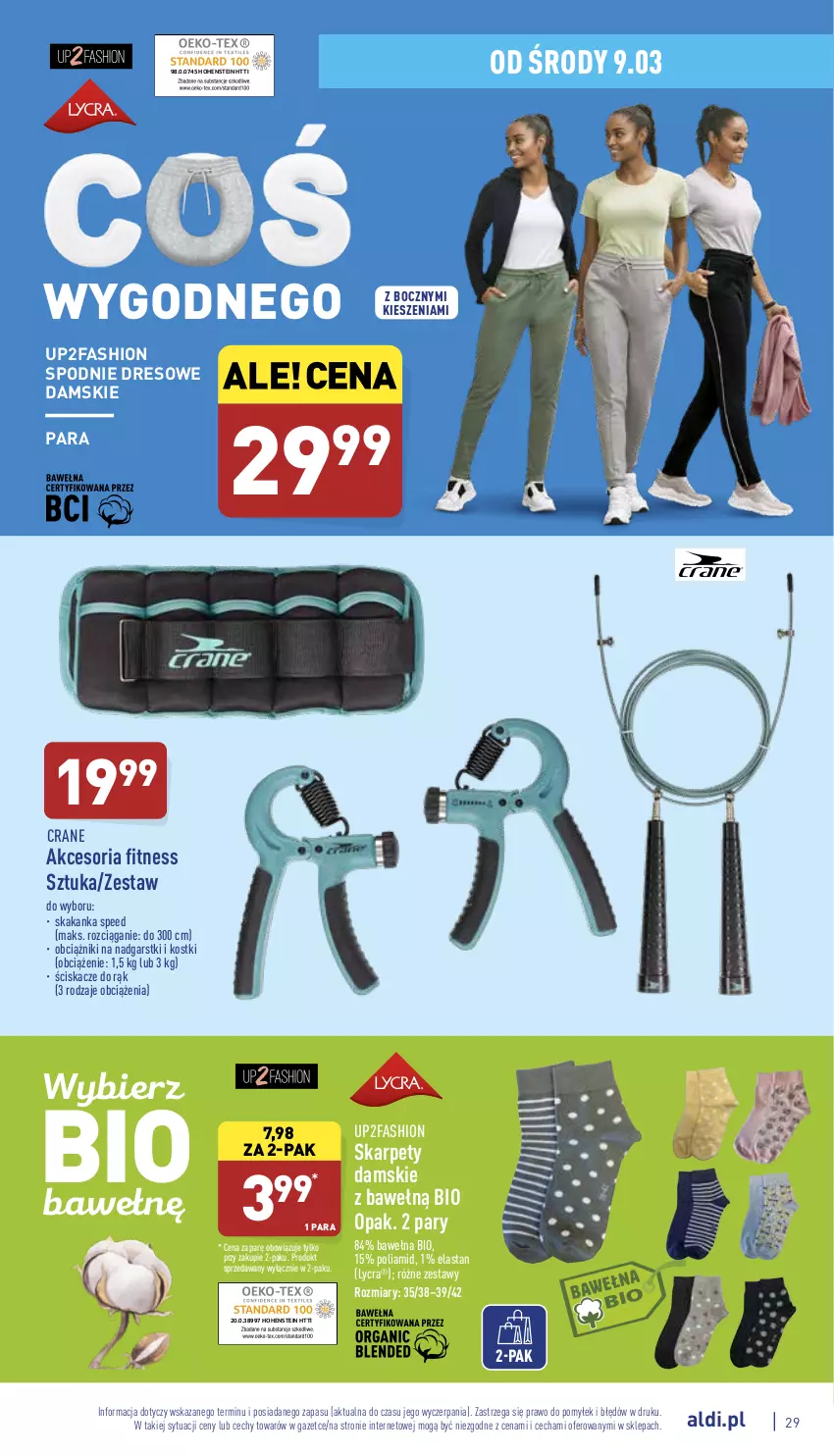 Gazetka promocyjna Aldi - Pełny katalog - ważna 07.03 do 12.03.2022 - strona 29 - produkty: Dres, Fa, Karp, Spodnie, Spodnie dresowe, Wełna