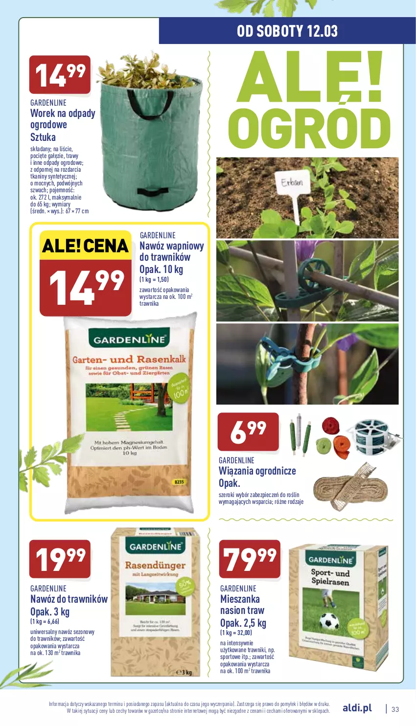 Gazetka promocyjna Aldi - Pełny katalog - ważna 07.03 do 12.03.2022 - strona 33 - produkty: Nawóz, Piec, Por, Sport