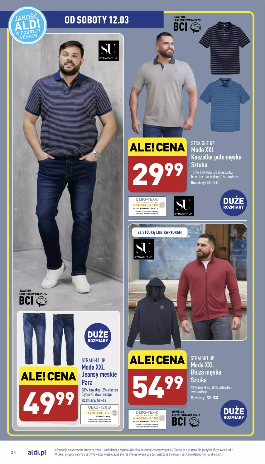 Gazetka promocyjna Aldi - Pełny katalog - ważna 07.03 do 12.03.2022 - strona 38 - produkty: Bluza, Kosz, Koszulka, Moda, Wełna