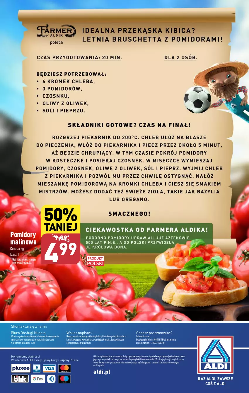 Gazetka promocyjna Aldi - Farmer ALDIK poleca świeże owoce i warzywa - ważna 08.07 do 13.07.2024 - strona 6 - produkty: Biuro, O nas, Pomidory, Por