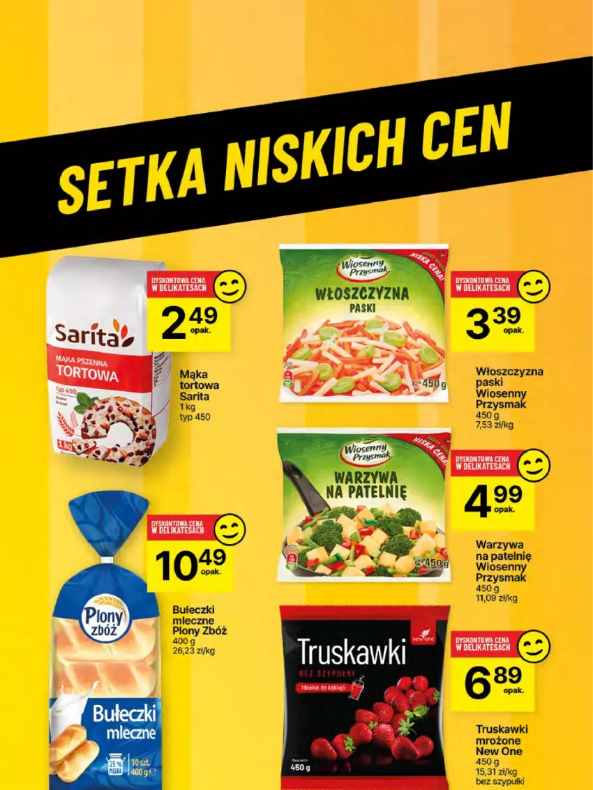 Gazetka promocyjna Delikatesy Centrum - NOWA GAZETKA Delikatesy Centrum od 20 lutego! 20-26.02.2025 - ważna 20.02 do 26.02.2025 - strona 51 - produkty: Bułeczki, Bułeczki mleczne, Mąka, Sarita, Truskawki, Warzywa