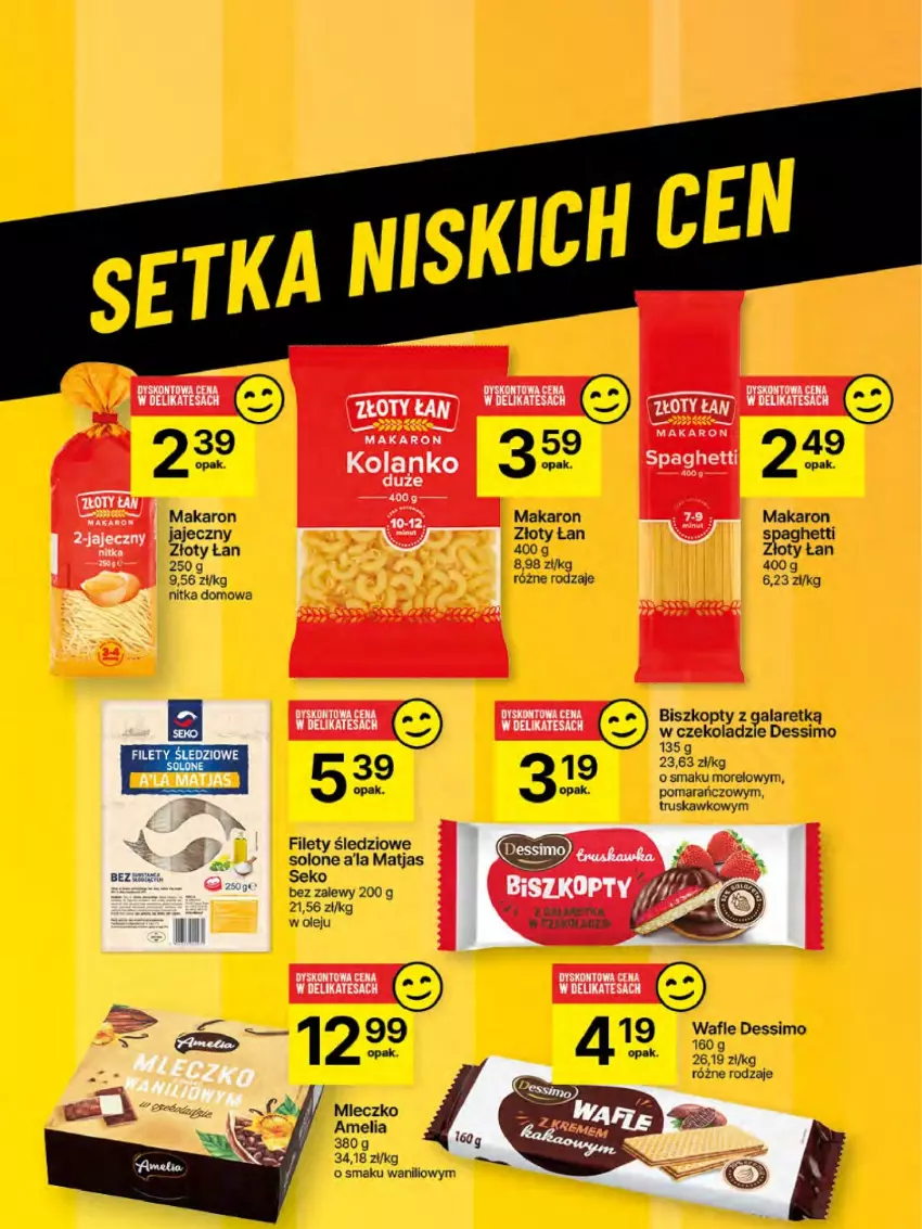 Gazetka promocyjna Delikatesy Centrum - NOWA GAZETKA Delikatesy Centrum od 20 lutego! 20-26.02.2025 - ważna 20.02 do 26.02.2025 - strona 55 - produkty: Biszkopty, Gala, Makaron, Matjas, Mleczko, Olej, SEKO, Spaghetti, Wafle