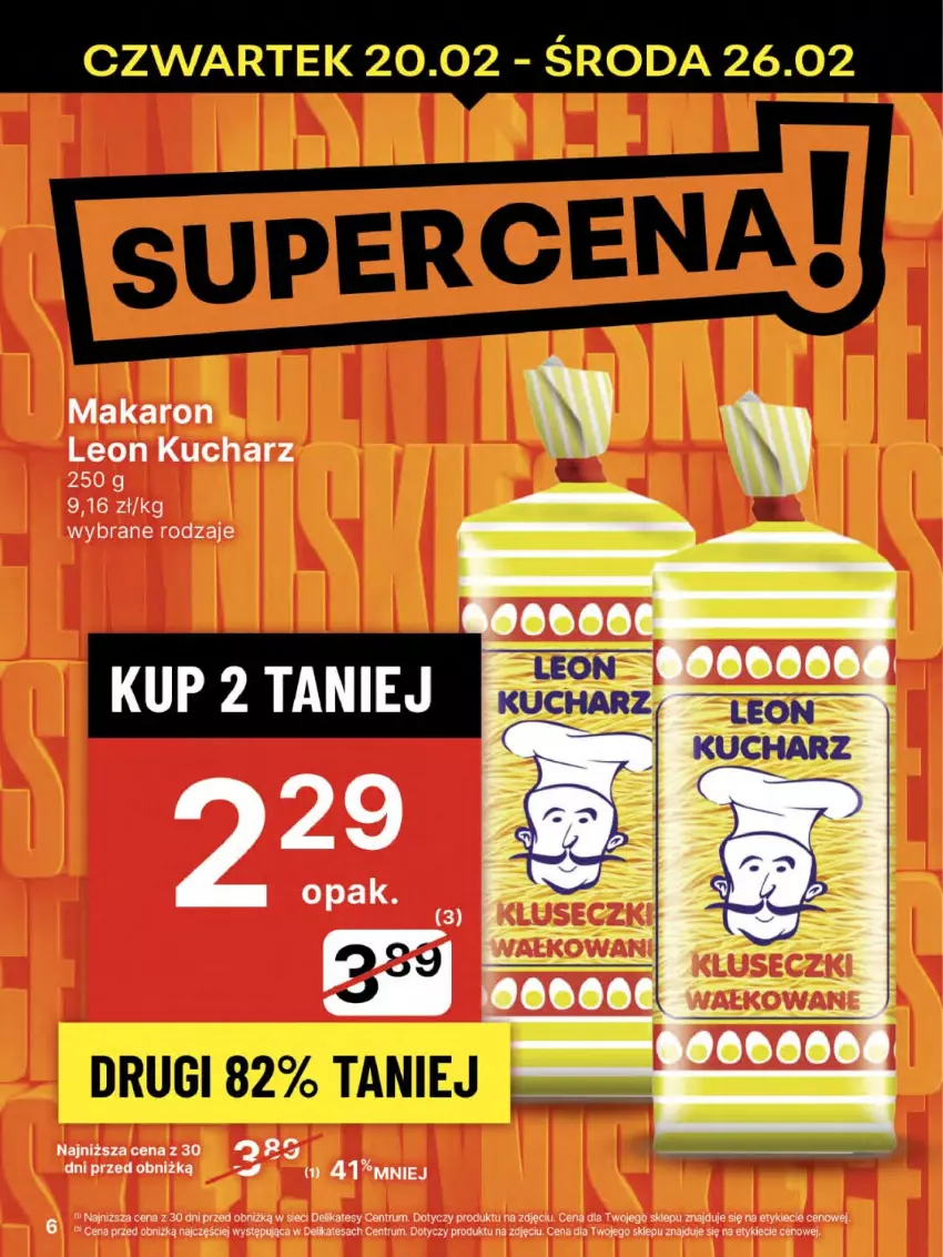 Gazetka promocyjna Delikatesy Centrum - NOWA GAZETKA Delikatesy Centrum od 20 lutego! 20-26.02.2025 - ważna 20.02 do 26.02.2025 - strona 6 - produkty: Leon, Makaron, Rum