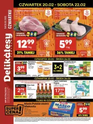 Gazetka promocyjna Delikatesy Centrum - NOWA GAZETKA Delikatesy Centrum od 20 lutego! 20-26.02.2025 - Gazetka - ważna od 26.02 do 26.02.2025 - strona 1 - produkty: Rum, Gin, Papier, Piątnica, Kije, Mlekovita, Tran, Papier toaletowy, Masło, Bianka, Knorr, Mleko