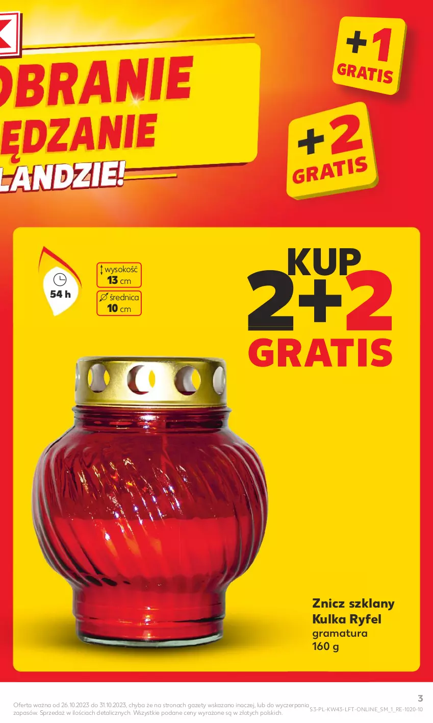 Gazetka promocyjna Kaufland - Gazetka tygodnia - ważna 26.10 do 31.10.2023 - strona 3 - produkty: Gra, Rama, Sok, Znicz