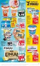 Gazetka promocyjna Kaufland - Gazetka tygodnia - Gazetka - ważna od 31.10 do 31.10.2023 - strona 43 - produkty: Ryż na mleku, Ser, Ryż, Smakowita, Jogurt owocowy, Jogurt, Mlekovita, Actimel, Serek homogenizowany, Serek, Margaryna, Bakoma, Müller, Lurpak, Miks tłuszczowy, Finuu, Masło, Napój, Mleko