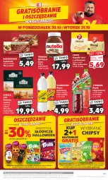Gazetka promocyjna Kaufland - Gazetka tygodnia - Gazetka - ważna od 31.10 do 31.10.2023 - strona 79 - produkty: Nutella, Ser, Gra, Chipsy, Herbata czarna, Schweppes, Rogal, Czekolada, Napój gazowany, Tymbark, Ferrero, Napój niegazowany, Waga, Herbata, Napój