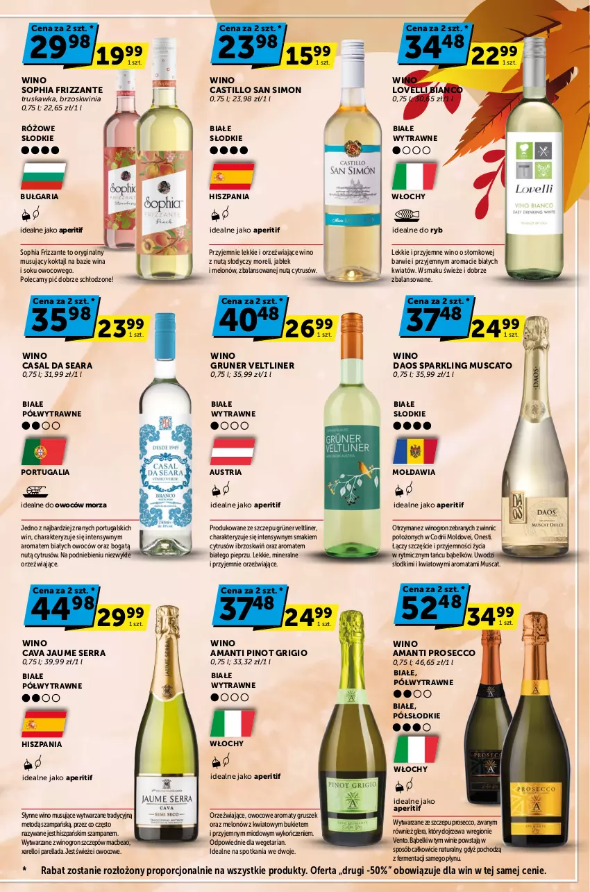 Gazetka promocyjna ABC - ważna 19.10 do 31.10.2023 - strona 3 - produkty: Bukiet, Dove, Gin, Melon, Mus, Pieprz, Pinot Grigio, Por, Prosecco, Ser, Słynne, Sok, Wino, Wino musujące