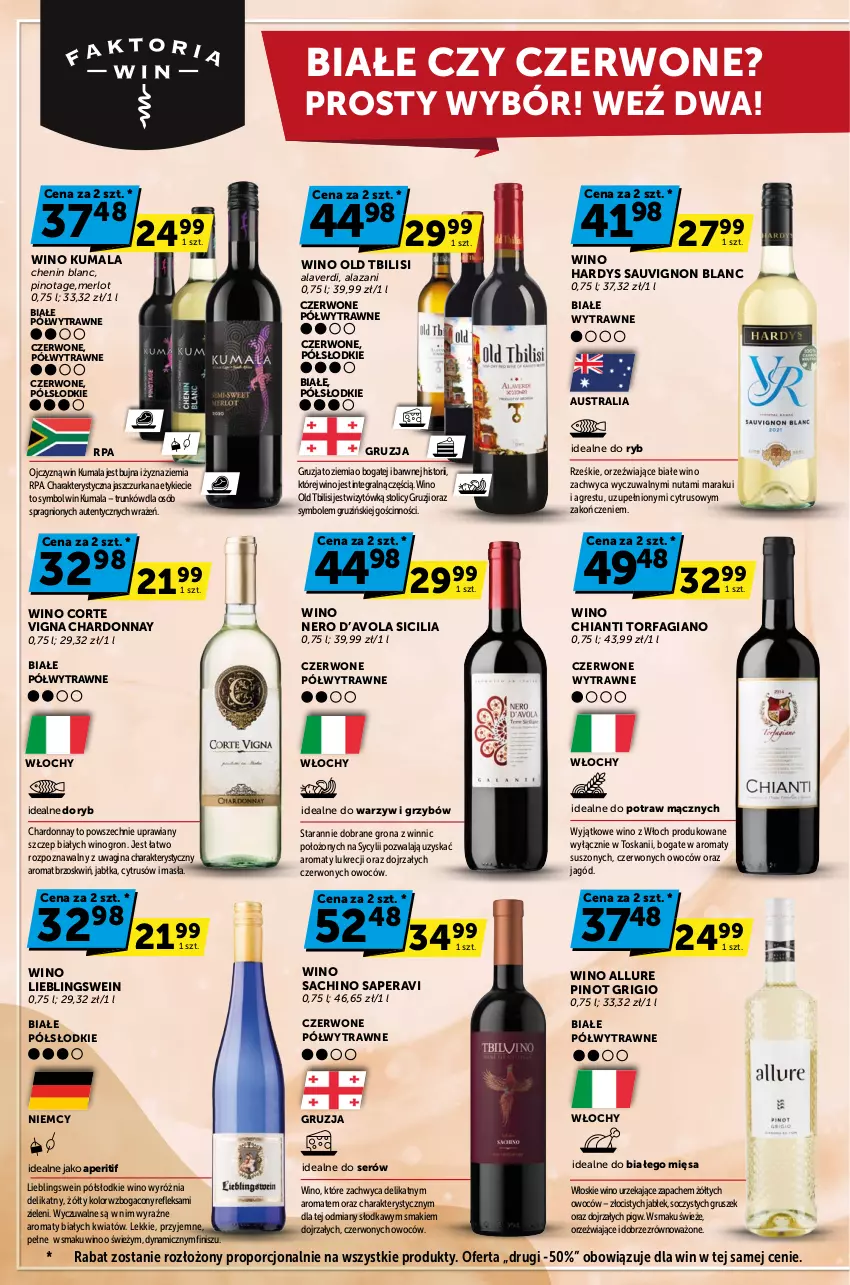 Gazetka promocyjna ABC - ważna 19.10 do 31.10.2023 - strona 4 - produkty: Chardonnay, Chia, Chianti, Fa, Gra, Gres, Jabłka, Merlot, Pinot Grigio, Por, Sauvignon Blanc, Ser, Wagi, Wino