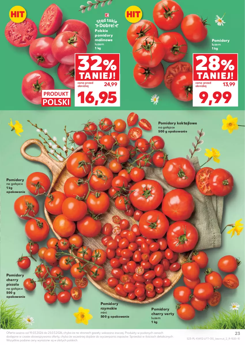 Gazetka promocyjna Kaufland - Gazetka tygodnia - ważna 19.03 do 25.03.2026 - strona 23 - produkty: Pomidory