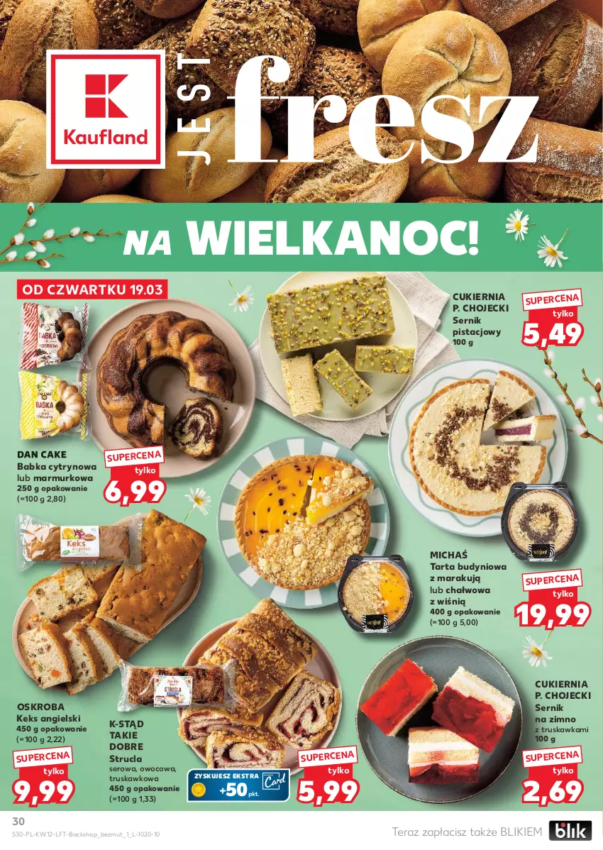 Gazetka promocyjna Kaufland - Gazetka tygodnia - ważna 19.03 do 25.03.2026 - strona 30 - produkty: Babka, Cukier, Dan Cake, Ser, Strucla, Tarta, Tera