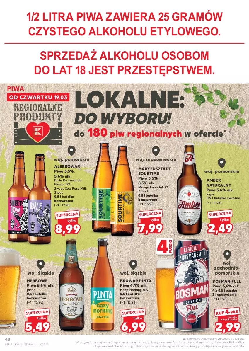 Gazetka promocyjna Kaufland - Gazetka tygodnia - ważna 19.03 do 25.03.2026 - strona 48 - produkty: Gra, Gres, Mango, Piwa, Piwo, Sok