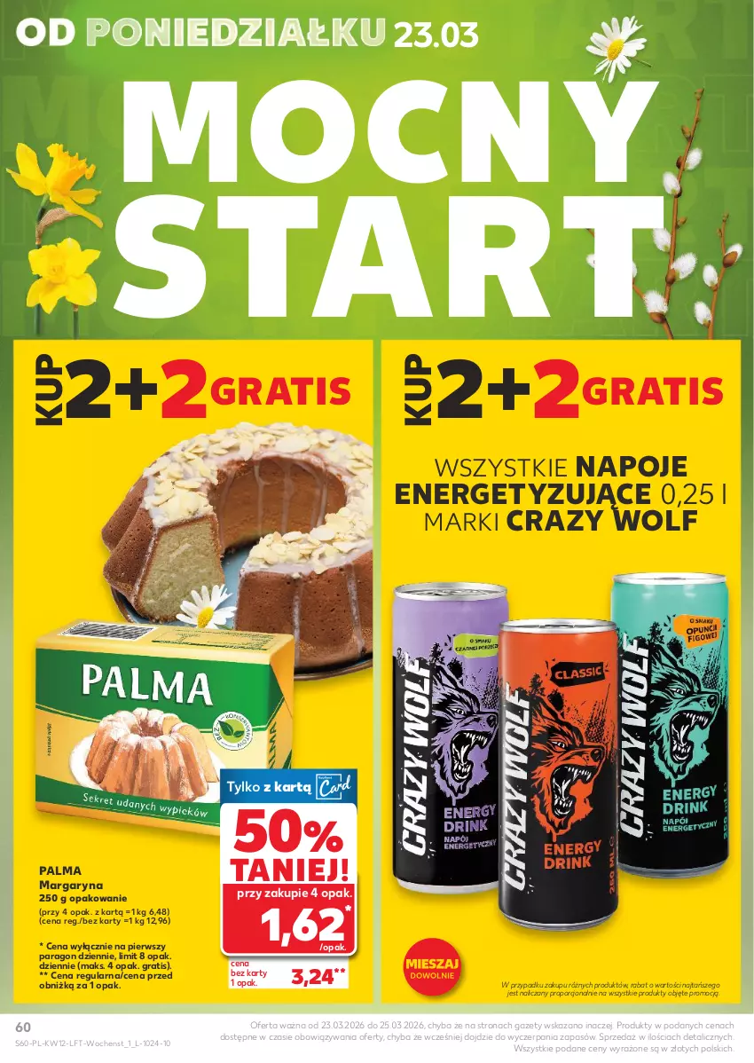 Gazetka promocyjna Kaufland - Gazetka tygodnia - ważna 19.03 do 25.03.2026 - strona 60 - produkty: Gra, Margaryna, Napoje, Palma, Por