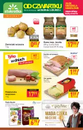 Gazetka promocyjna Stokrotka - Market - Gazetka - ważna od 01.09 do 01.09.2021 - strona 1 - produkty: Krakus, Ser, Gra, Polędwiczka wieprzowa, Kawa, Ziemniaki, Szynka, Mysz, Gouda, Jacobs, Nestlé