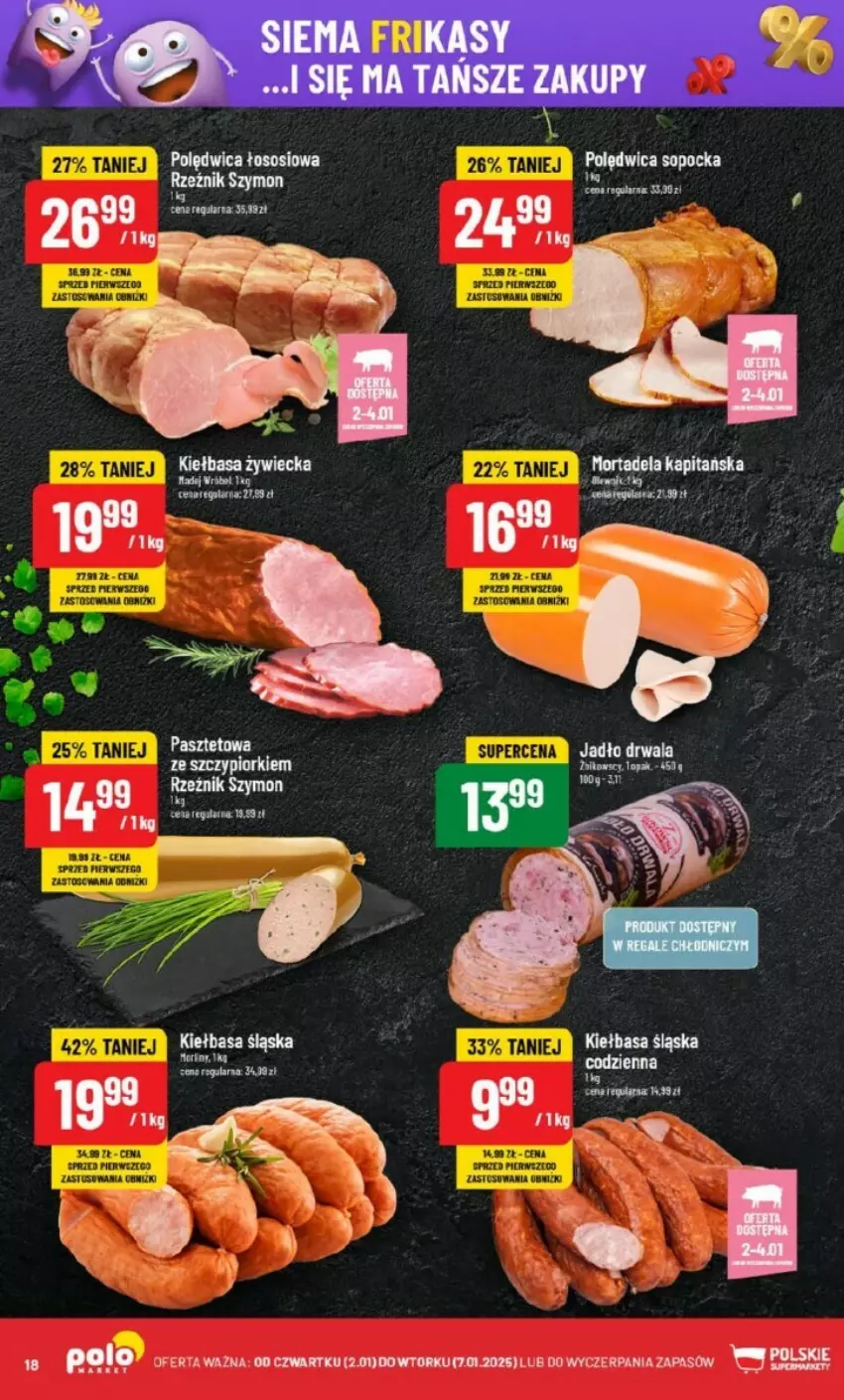 Gazetka promocyjna PoloMarket - ważna 02.01 do 07.01.2025 - strona 10 - produkty: Kiełbasa, Kiełbasa śląska, Pasztet, Polędwica, Sos, Wiko