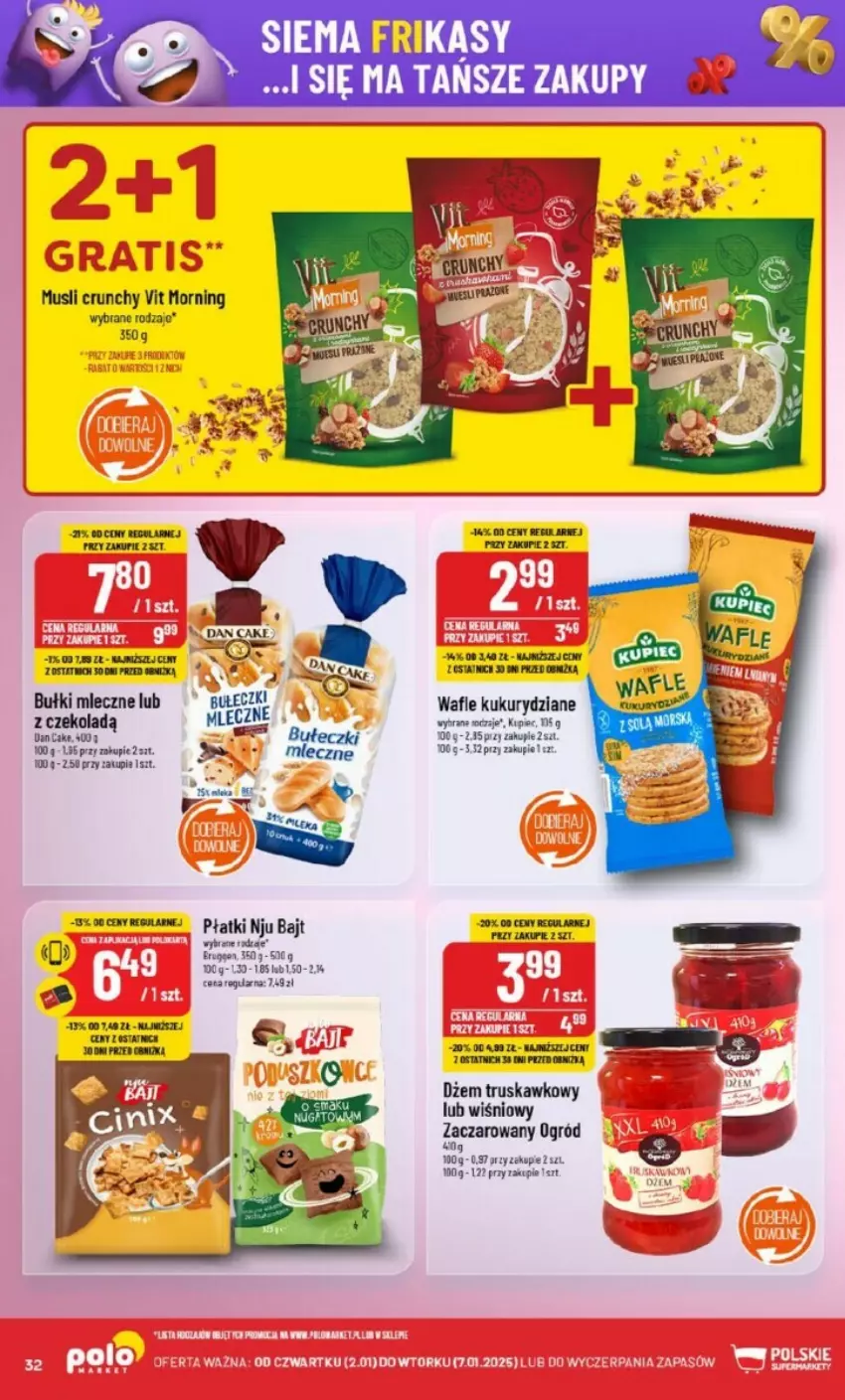 Gazetka promocyjna PoloMarket - ważna 02.01 do 07.01.2025 - strona 26 - produkty: Bułeczki, Dan Cake, Dżem, Kupiec, Miecz, Mus, Ogród, Piec, Wafle