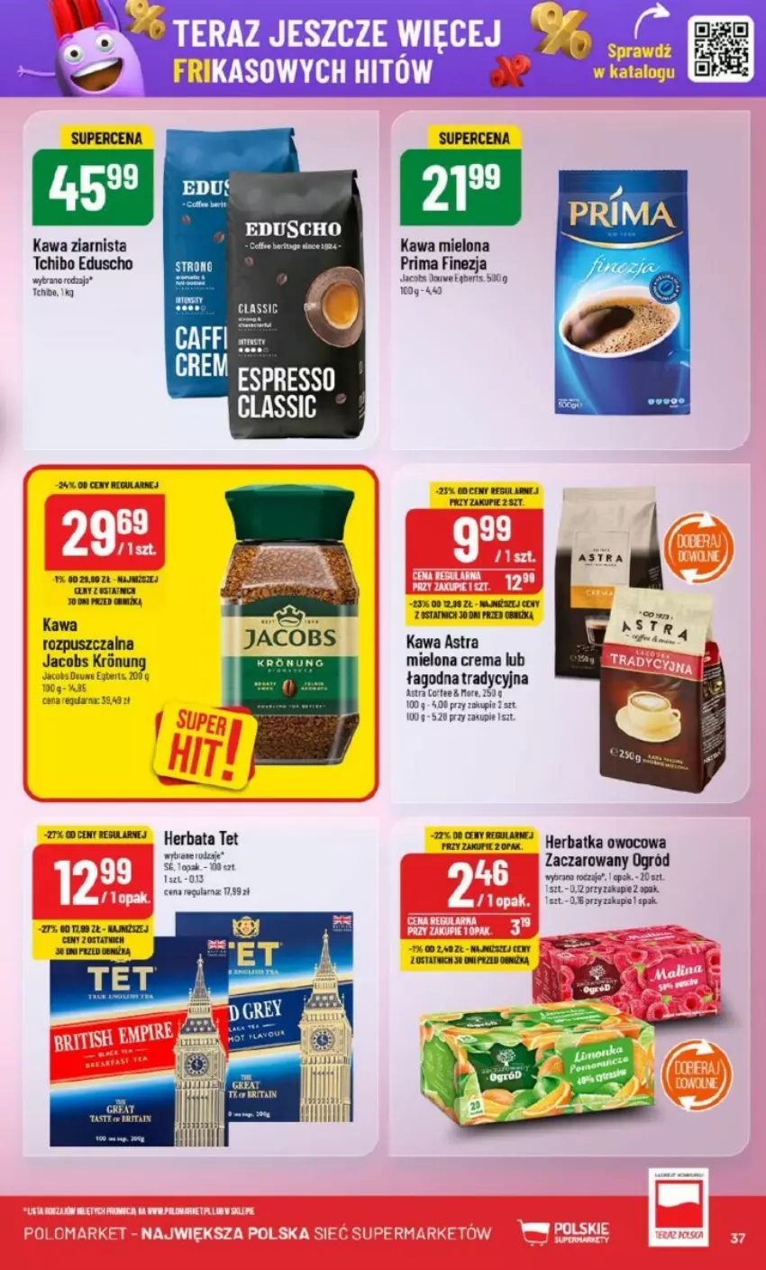 Gazetka promocyjna PoloMarket - ważna 02.01 do 07.01.2025 - strona 31 - produkty: Jacobs, Kawa, Kawa mielona, Kawa ziarnista, Ogród, Prima, Tchibo, Tera, Top