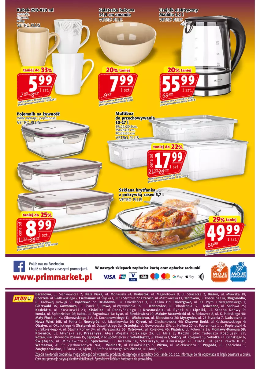 Gazetka promocyjna Prim Market - ważna 13.11 do 19.11.2025 - strona 16 - produkty: Brytfanka, Czajnik, Fa, Jednorożec, Kisiel, Koc, Kubek, LANA, Mysz, Ogród, Olej, Papier, Piątnica, Pojemnik, Róża, Sok, Sokół, Stock