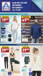 Gazetka promocyjna Aldi - Zaplanuj zakupy wcześniej - Gazetka - ważna od 17.09 do 17.09.2022 - strona 1 - produkty: Gin, Kosz, Koszula, Moda, Legginsy, Spodnie, Fa