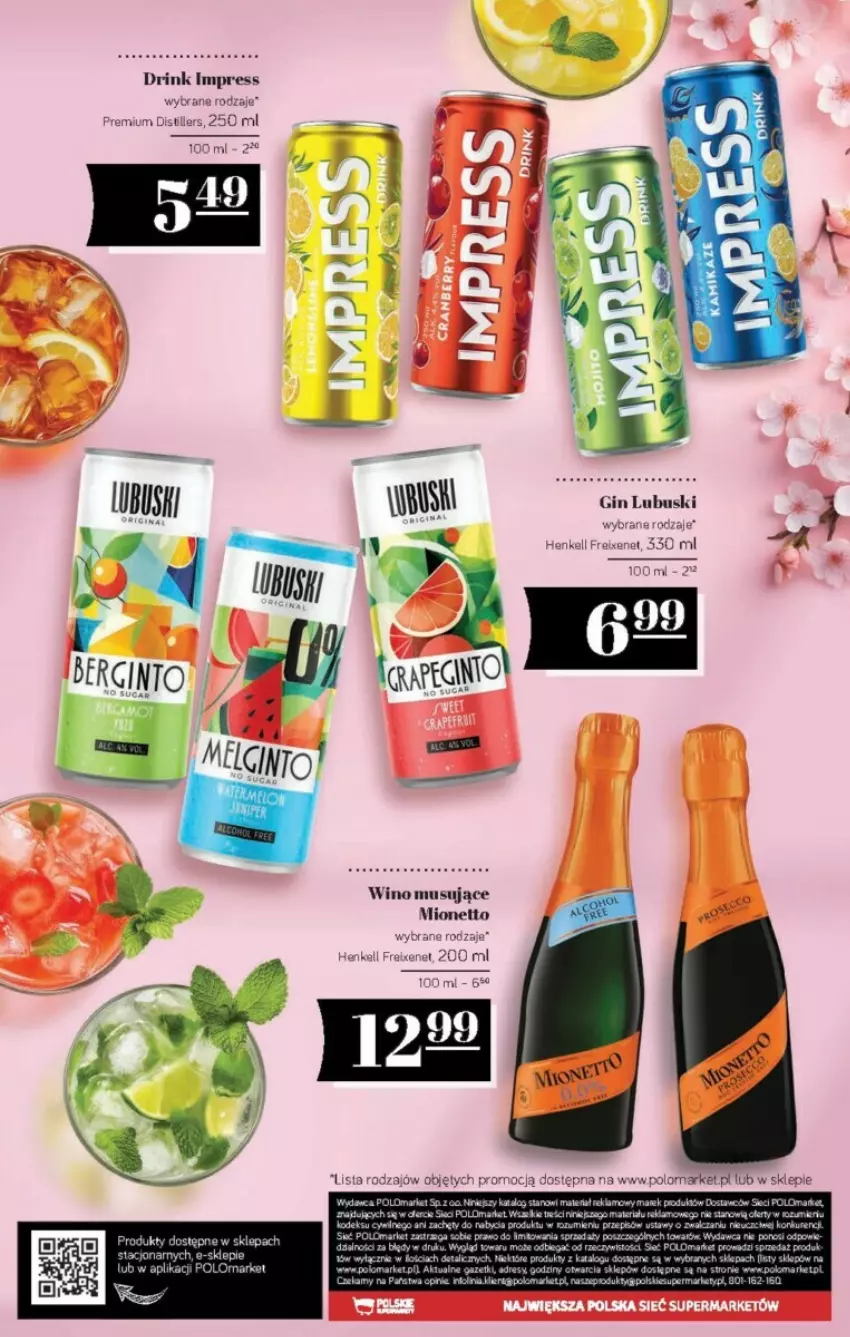 Gazetka promocyjna PoloMarket - ważna 07.06 do 11.07.2024 - strona 13 - produkty: Gin, Mionetto, Mus, Wino, Wino musujące