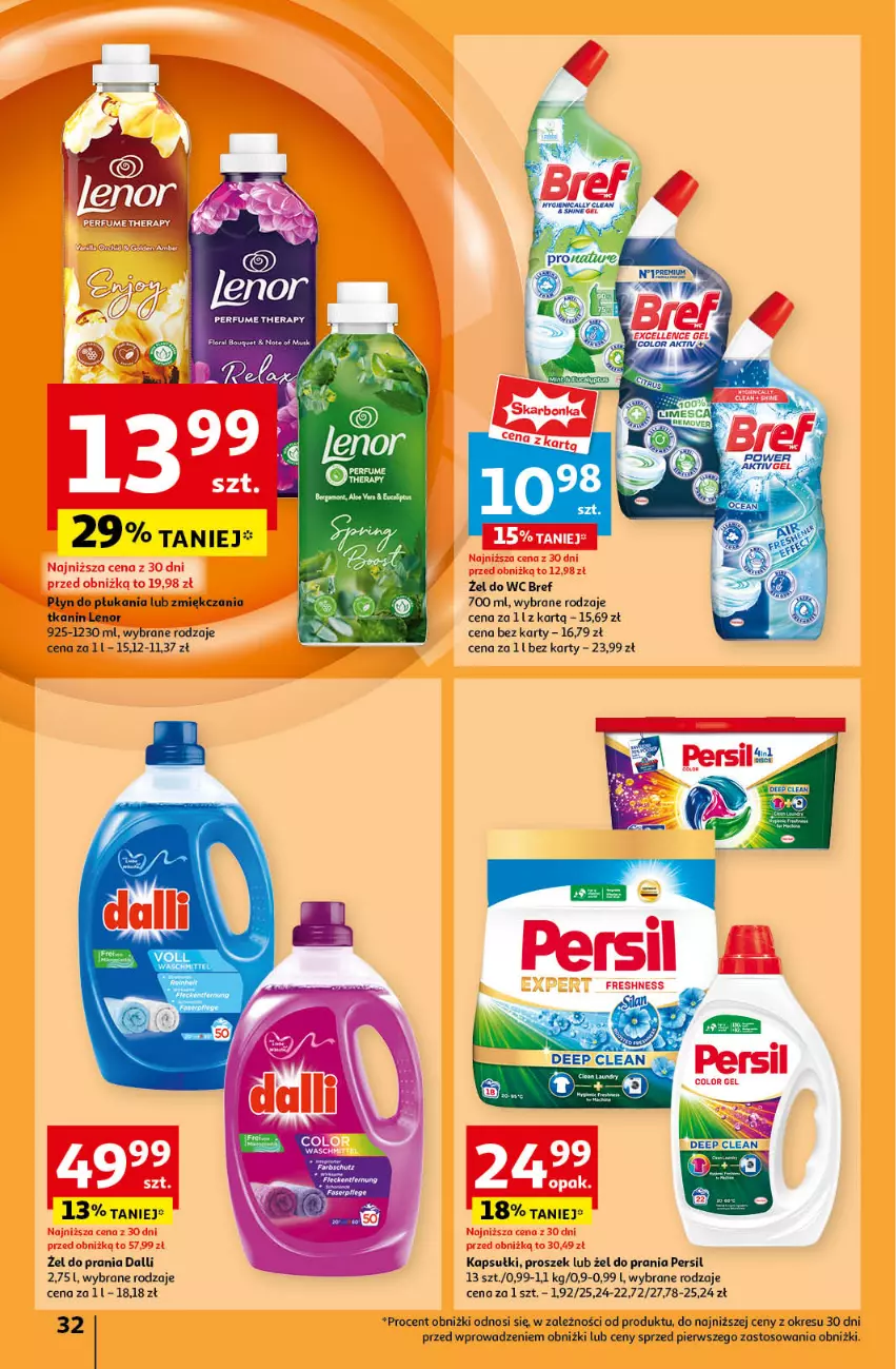 Gazetka promocyjna Auchan - Pewność Niskich Cen Hipermarket - ważna 17.10 do 23.10.2024 - strona 34 - produkty: Bref, Lenor, Persil, Płyn do płukania