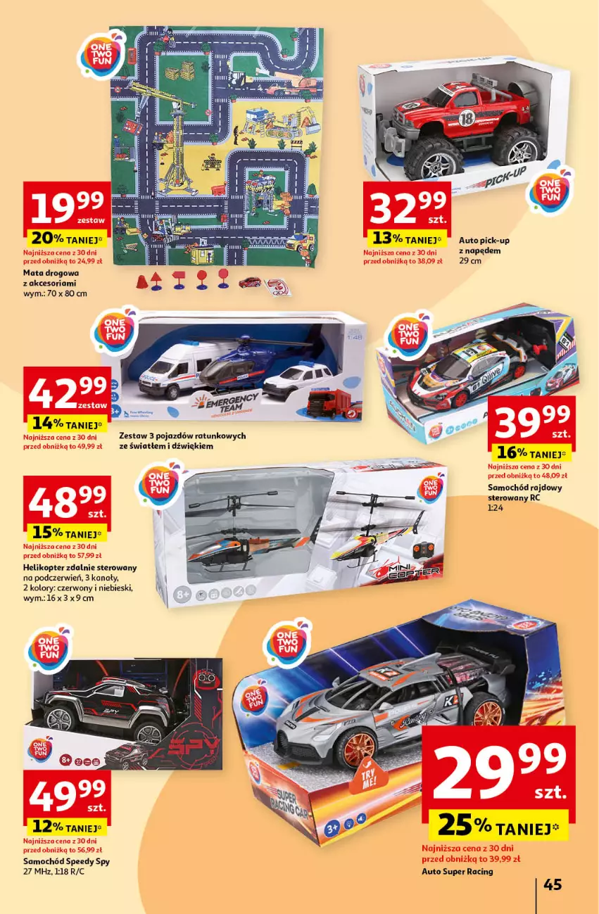 Gazetka promocyjna Auchan - Pewność Niskich Cen Hipermarket - ważna 17.10 do 23.10.2024 - strona 53 - produkty: Helikopter, Pojazd, Samochód, Top