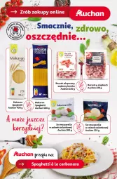 Gazetka promocyjna Auchan - Pewność Niskich Cen Hipermarket - Gazetka - ważna od 23.10 do 23.10.2024 - strona 39 - produkty: Mozzarella, Makaron, Ser, Solan, Spaghetti, Boczek, Boczek wieprzowy, Fa