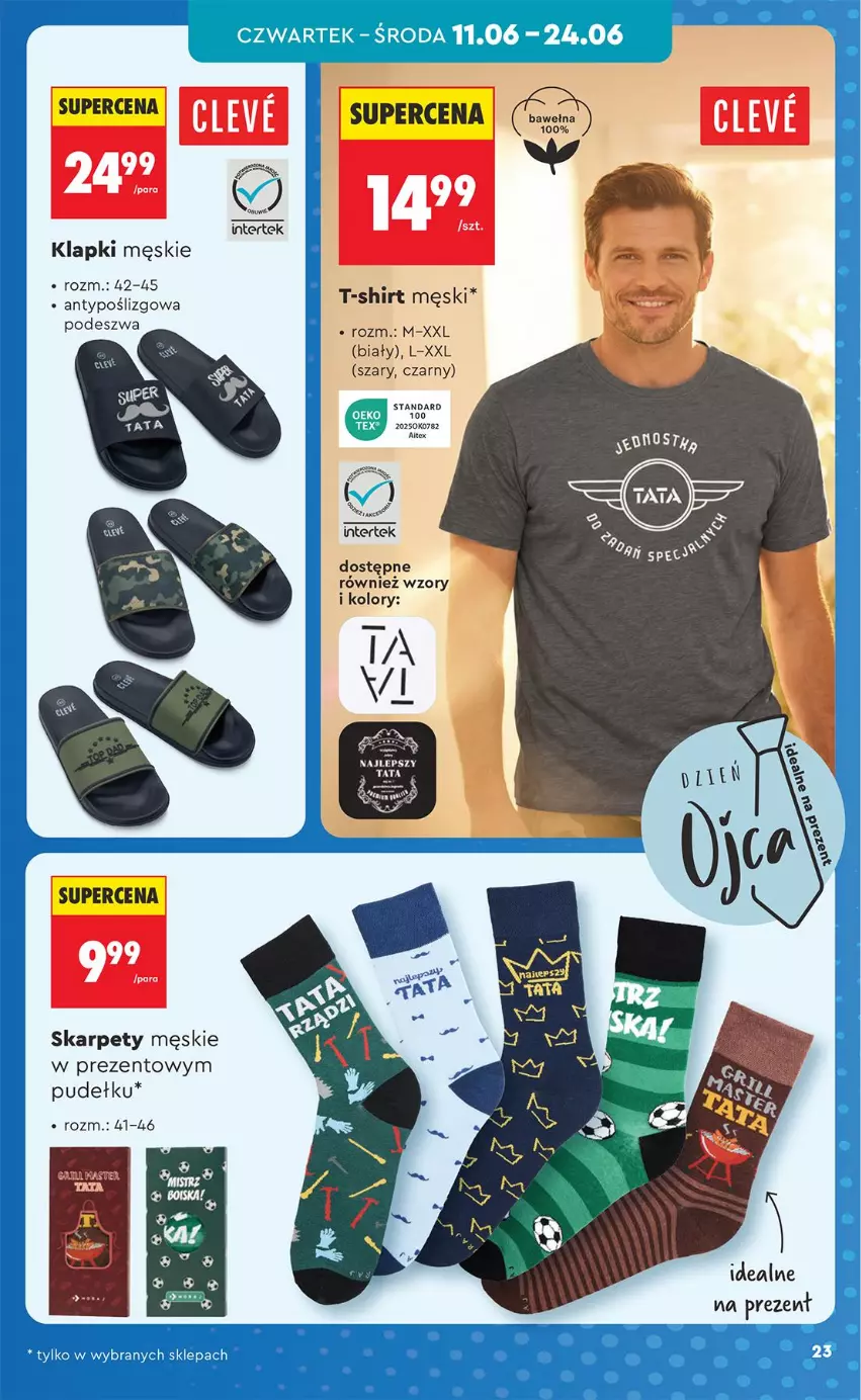 Gazetka promocyjna Biedronka - Okazje Tygodnia - ważna 06.06 do 20.06.2026 - strona 25 - produkty: Karp, Klapki, T-shirt