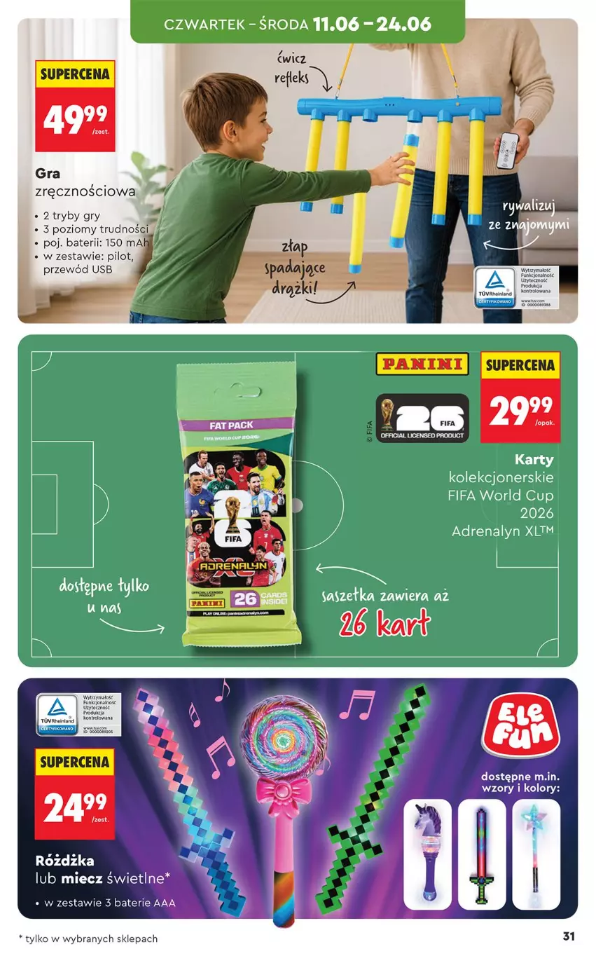 Gazetka promocyjna Biedronka - Okazje Tygodnia - ważna 06.06 do 20.06.2026 - strona 33 - produkty: Fa, Gra, Gry, Miecz, Przewód