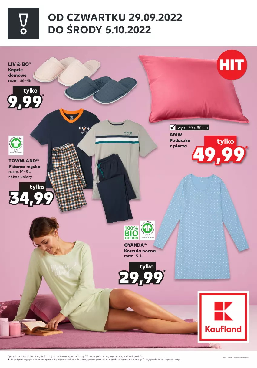 Gazetka promocyjna Kaufland - ZAPOWIEDŹ NASTĘPNEJ OFERTY - ważna 22.09 do 28.09.2022 - strona 2 - produkty: Gra, Kapcie, Kosz, Koszula, Koszula nocna, Piżama, Poduszka