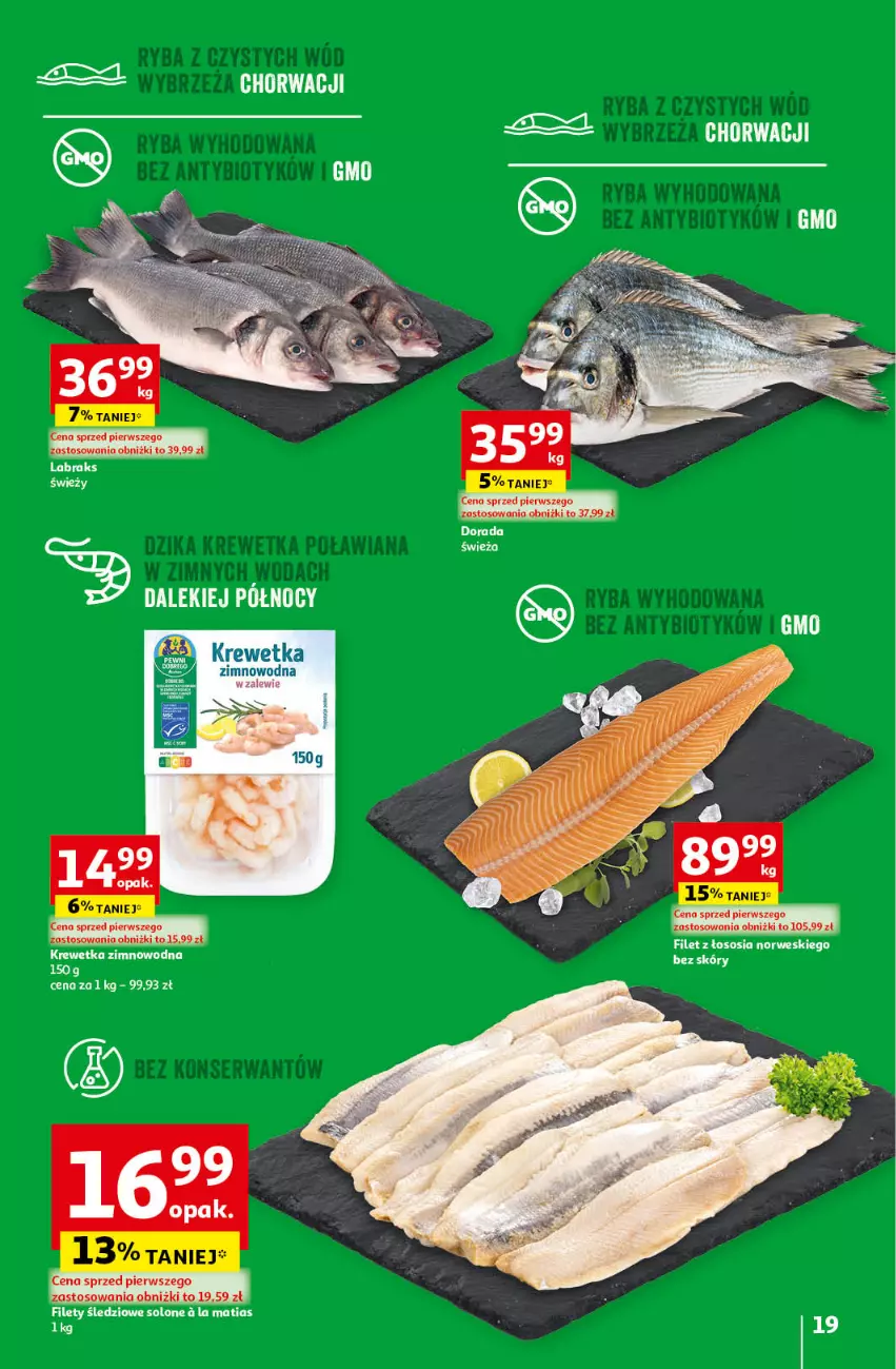 Gazetka promocyjna Auchan - Gazetka Z miłości do okazji Hipermarket Auchan - ważna 08.02 do 14.02.2024 - strona 19 - produkty: Ryba, Ser, Sos, Woda