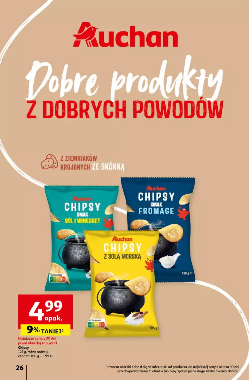 Gazetka promocyjna Auchan - Gazetka Z miłości do okazji Hipermarket Auchan - ważna 08.02 do 14.02.2024 - strona 26 - produkty: Chipsy