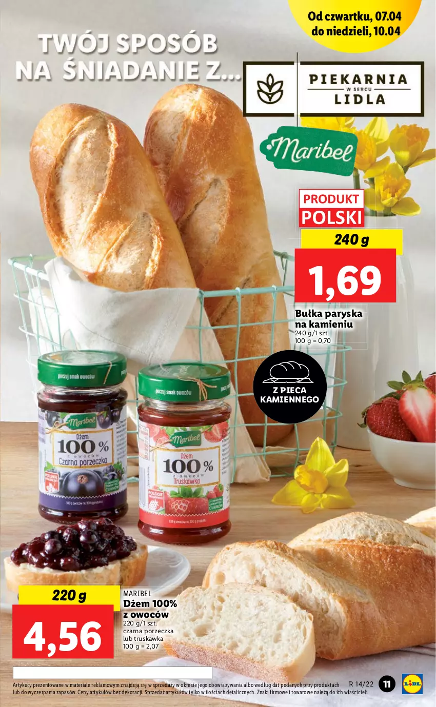 Gazetka promocyjna Lidl - GAZETKA - ważna 07.04 do 10.04.2022 - strona 11 - produkty: Bułka, Dżem, Piec, Por