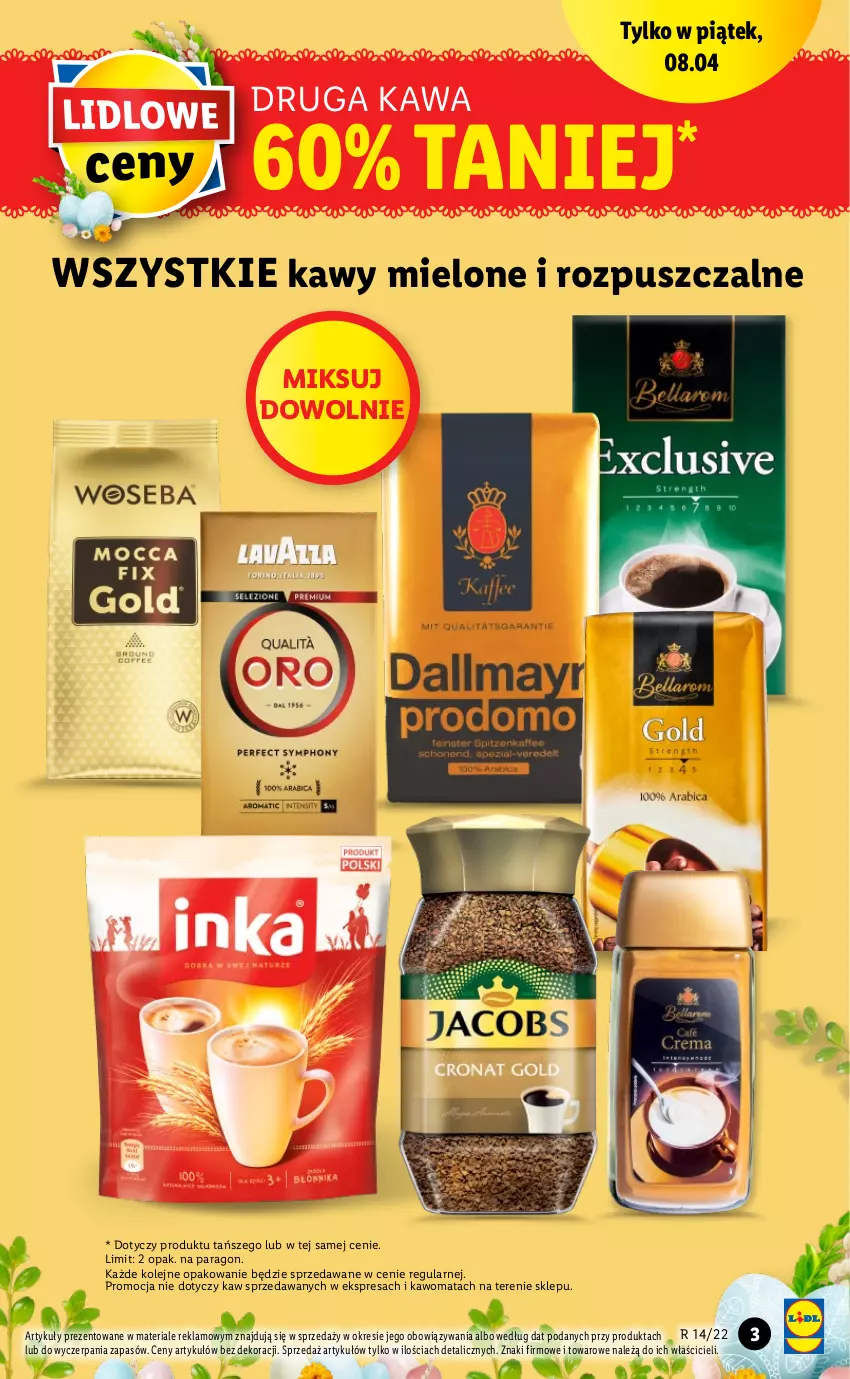 Gazetka promocyjna Lidl - GAZETKA - ważna 07.04 do 10.04.2022 - strona 3 - produkty: Kawa, Olej