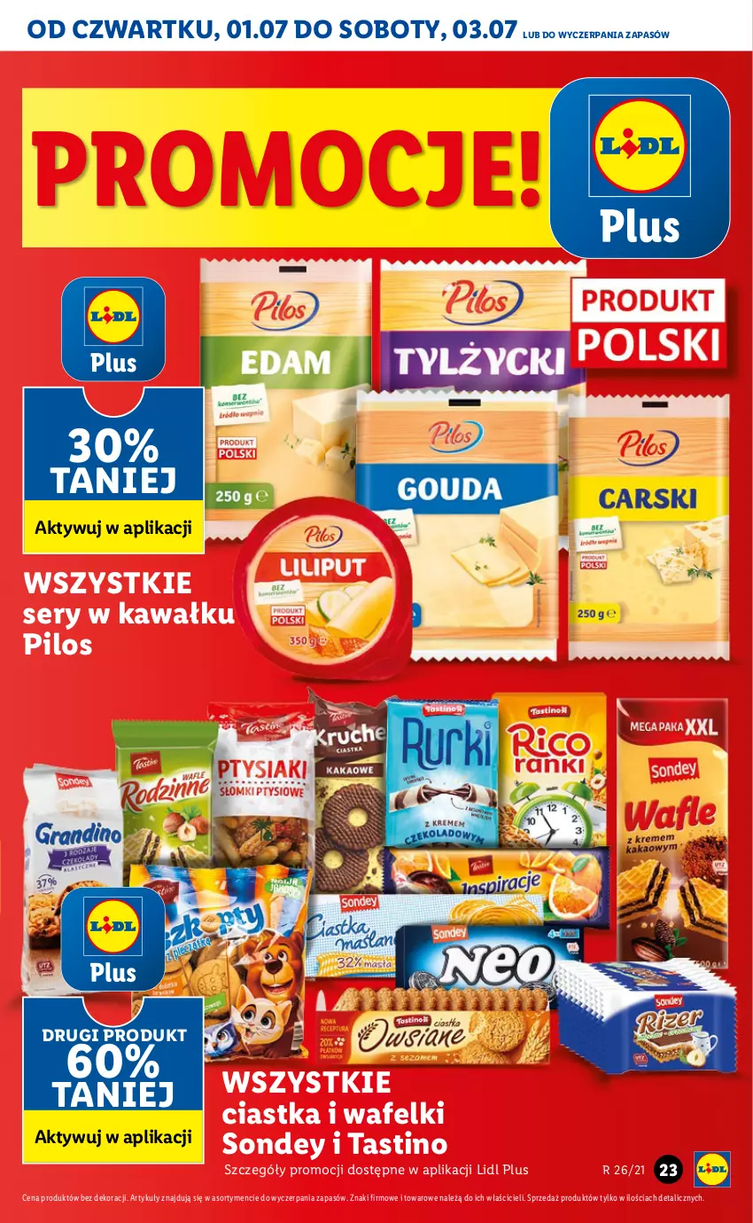 Gazetka promocyjna Lidl - GAZETKA - ważna 01.07 do 03.07.2021 - strona 23 - produkty: Ciastka, Kawa, Pilos, Ser