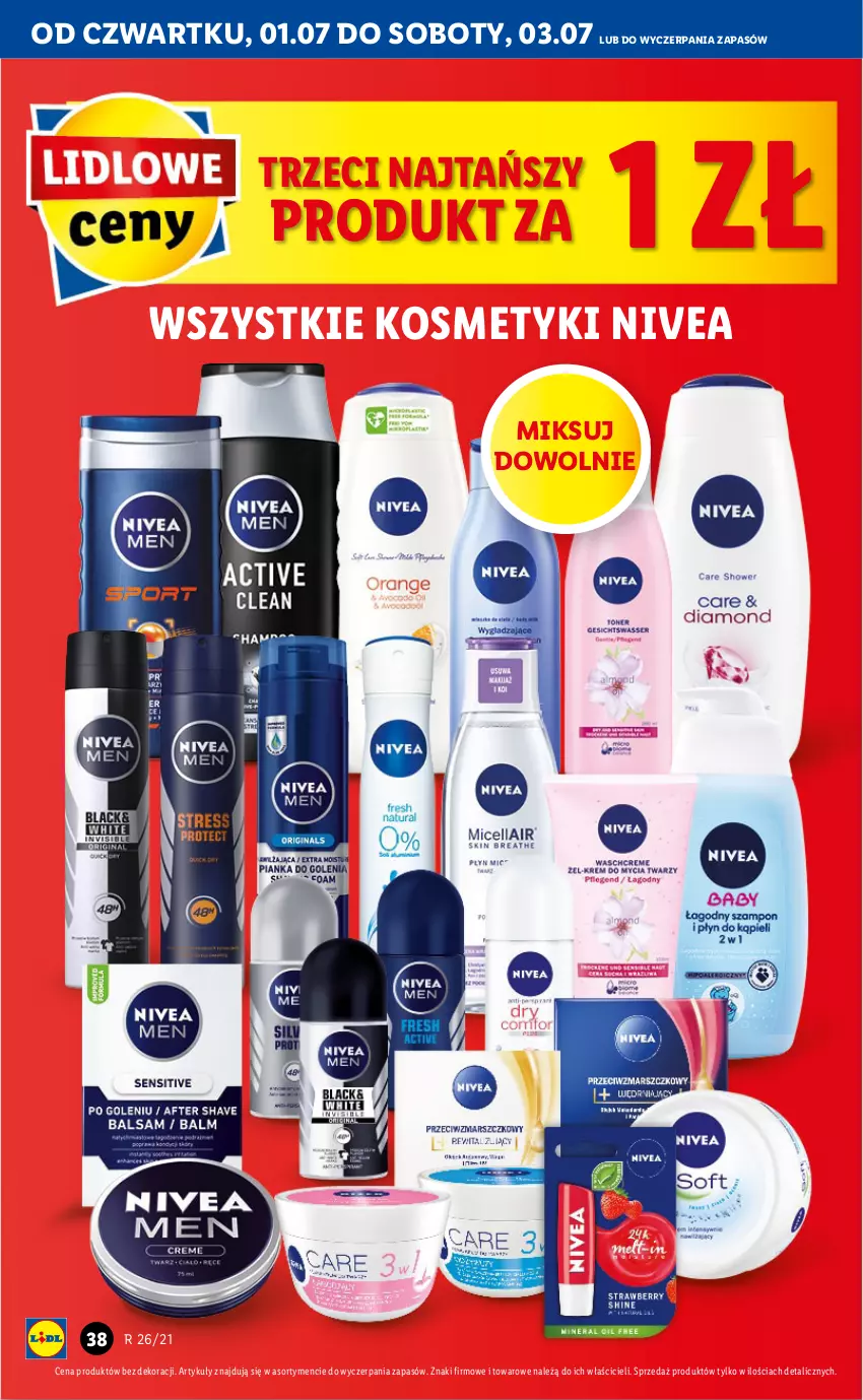 Gazetka promocyjna Lidl - GAZETKA - ważna 01.07 do 03.07.2021 - strona 38 - produkty: Nivea