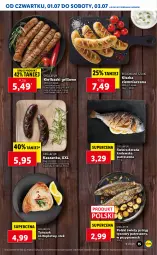 Gazetka promocyjna Lidl - GAZETKA - Gazetka - ważna od 03.07 do 03.07.2021 - strona 15 - produkty: Top, Por, Pstrąg tęczowy, Stek, Pstrąg, Kaszanka, Tuńczyk, Grill, Kasza