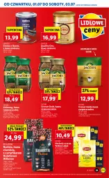 Gazetka promocyjna Lidl - GAZETKA - Gazetka - ważna od 03.07 do 03.07.2021 - strona 33 - produkty: Torebka, Kawa rozpuszczalna, Por, Kawa ziarnista, Bell, Kawa mielona, Kawa, Herbata czarna, Jacobs Krönung, Lipton, Lavazza, Bella, Jacobs, Herbata