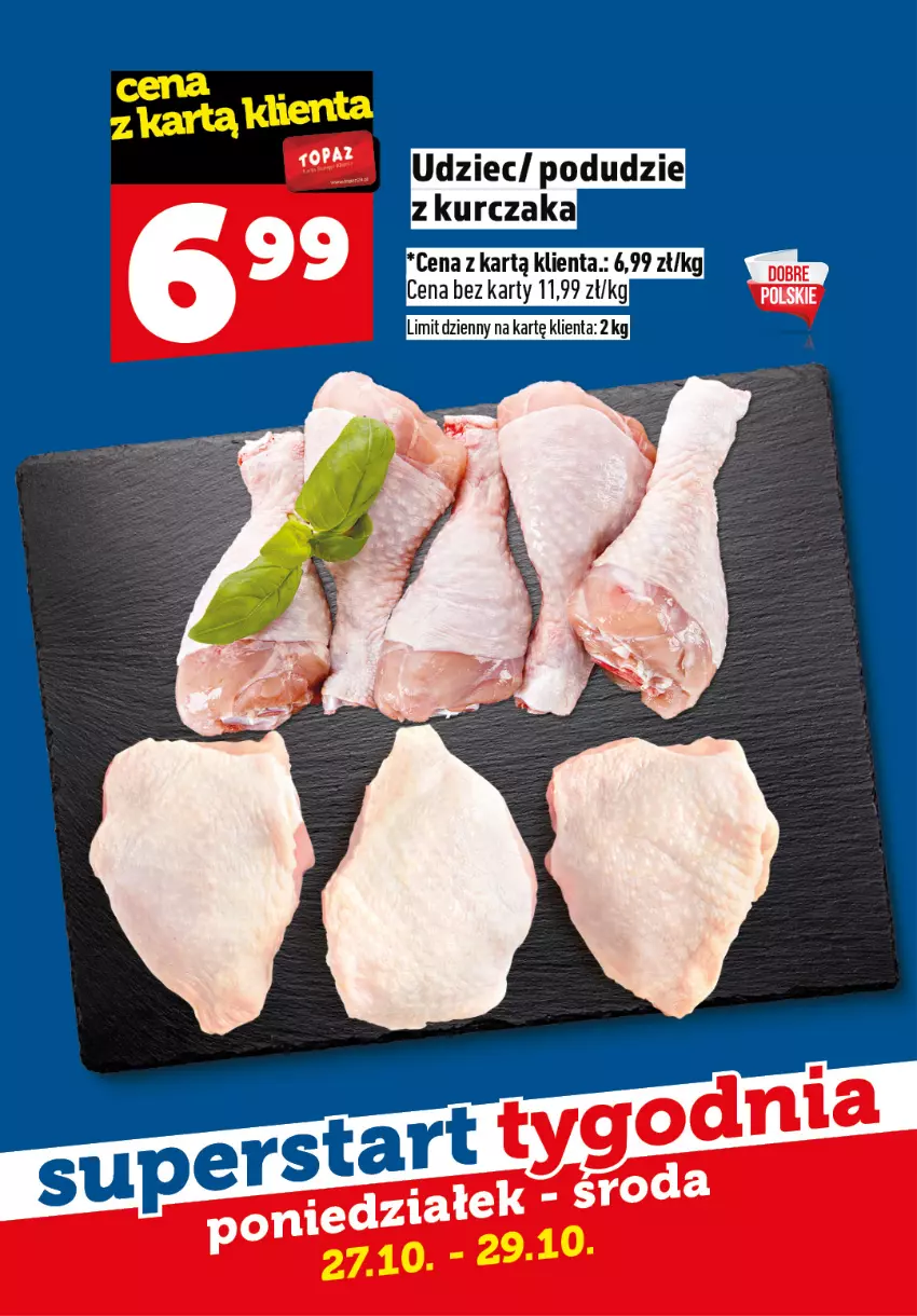 Gazetka promocyjna Topaz - Gazetka - ważna 27.10 do 29.10.2025 - strona 2 - produkty: Kurczak, Podudzie z kurczaka
